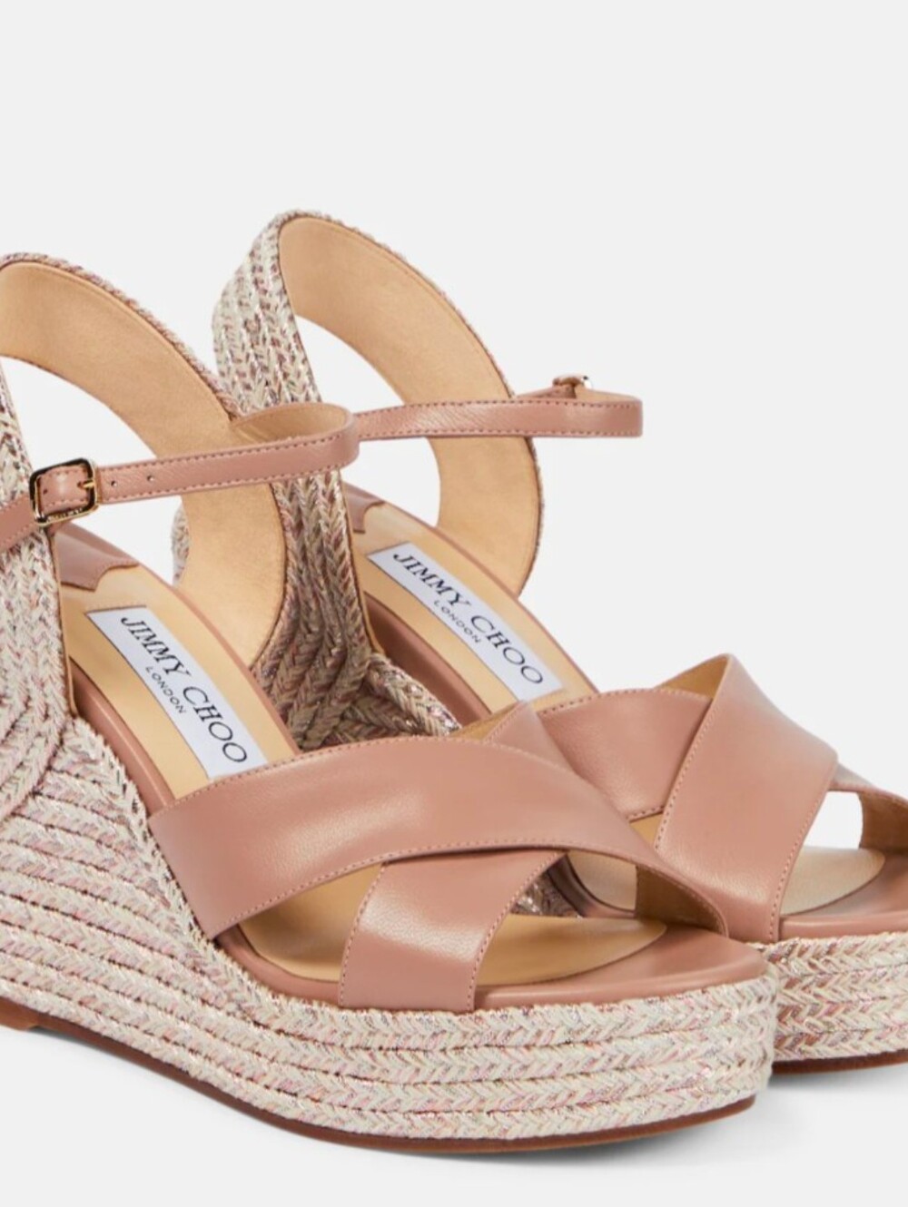 Jimmy Choo Dellena Leather Wedges